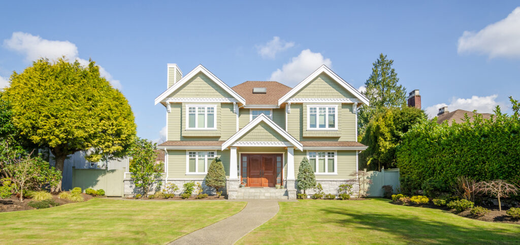 light green house getting a home inspection in hudson, fl